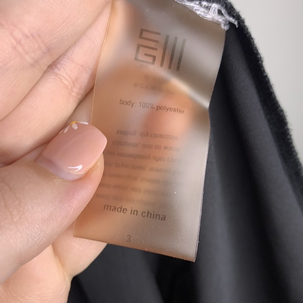 Chris Gramer Black Sheer Button Down Open Back To… - image 5